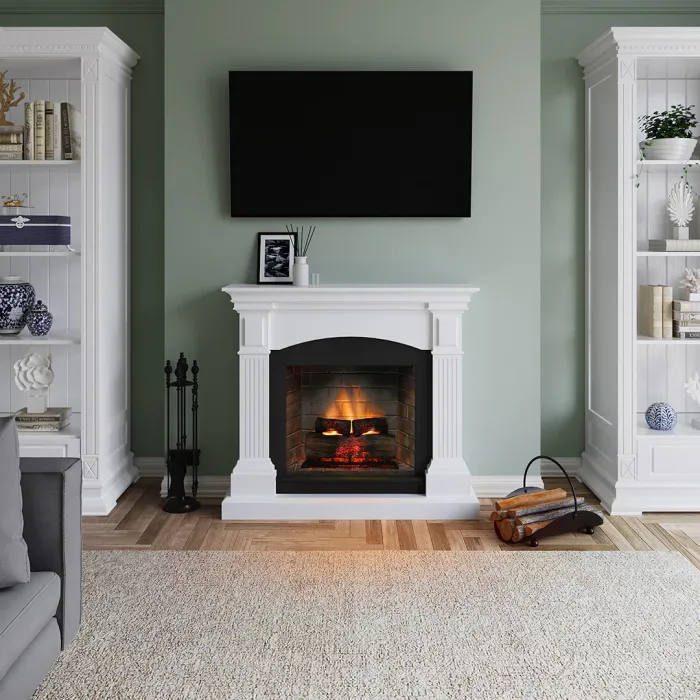 Камінокомплект TAGU MAGNA PowerFlame 2 білий зі звуком