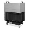 Камінна топка Romotop HEAT R 3g L 81.51.40.25 - кутова камінна топка з гільйотиною та темним шамотом