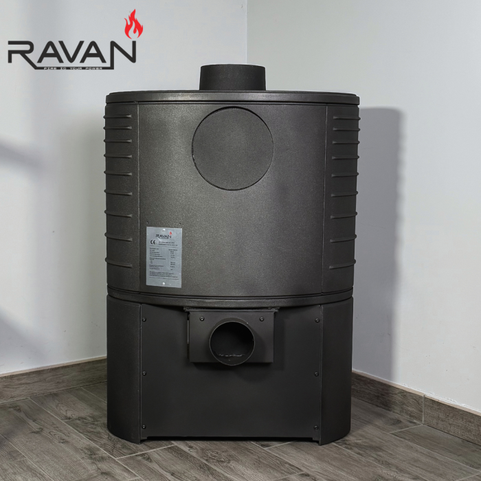 Чавунна піч Ravan Deluxe – потужна опалювальна піч із високоякісного чавуну, для будинку, дачі або заміського котеджу