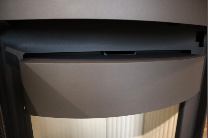 Сталева піч камін Romotop STROMBOLI N 03 листовий метал  - поворотна камінна піч на ніжці