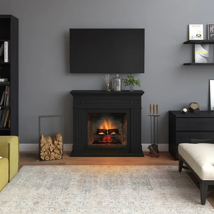 Камінокомплект TAGU LARSEN PowerFlame 2 чорний зі звуком